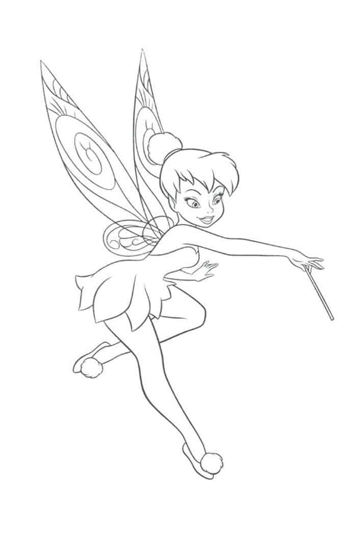 Free Tinkerbell Coloring Pages