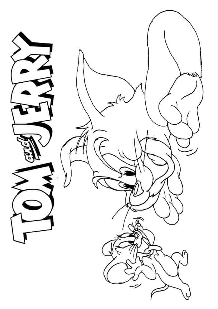 Free Tom And Jerry Coloring Pages To Print