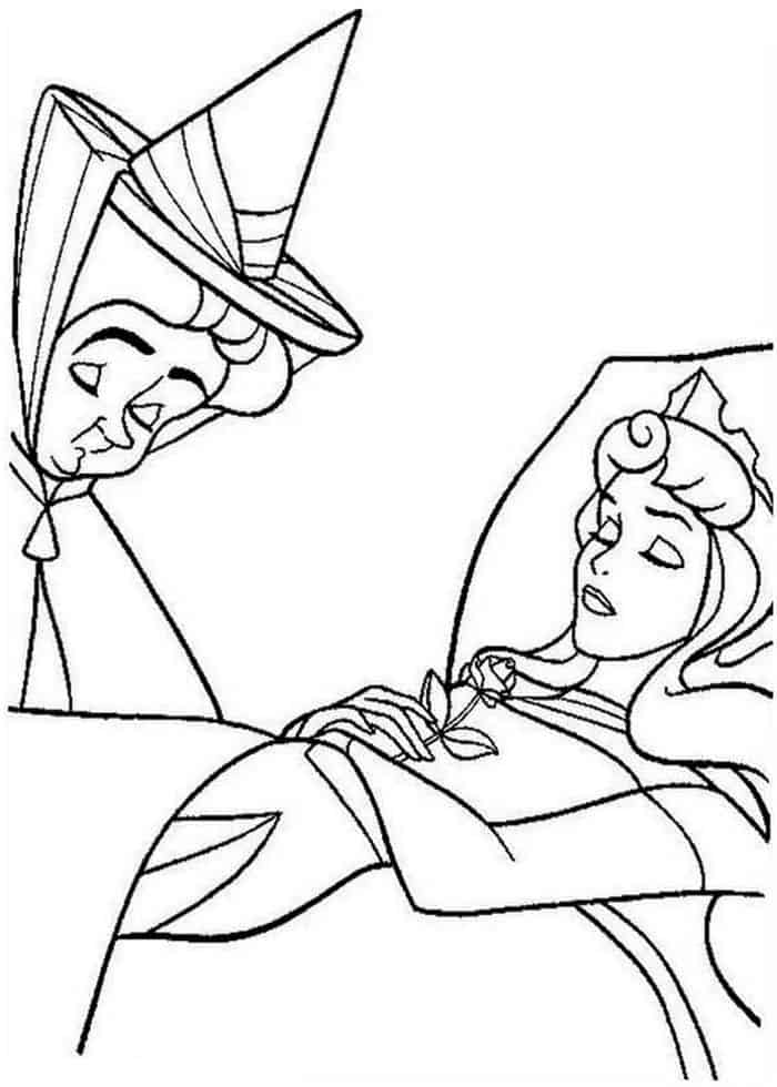 Grimm Sleeping Beauty Coloring Pages