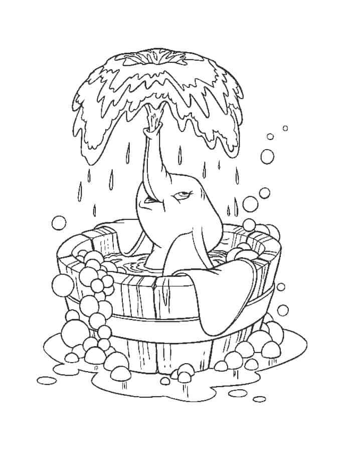 Hard Elephant Coloring Pages