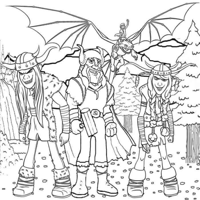 How To Train A Dragon Coloring Pages