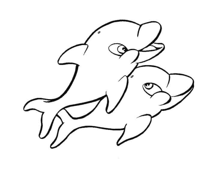 Kids Coloring Pages Dolphin