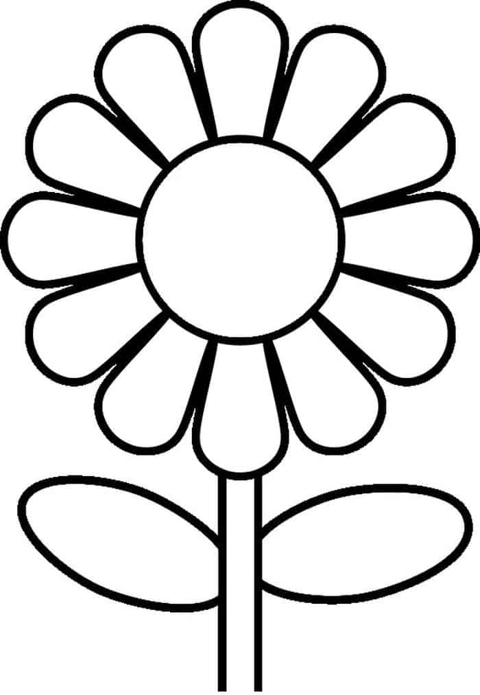Kids Coloring Pages Flowers