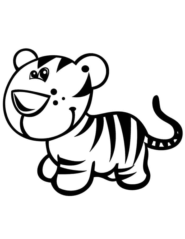 Kids Coloring Pages Tiger