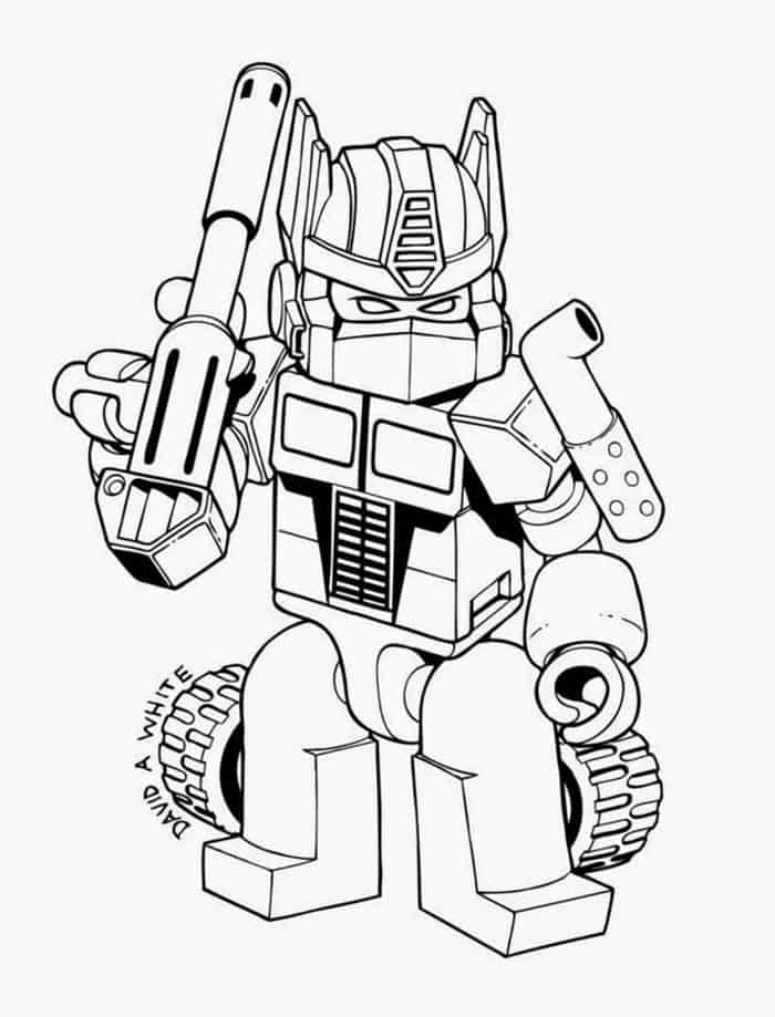 Lego Transformers Coloring Pages