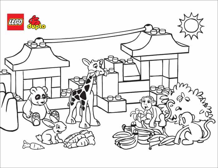 Lego Zoo Coloring Pages