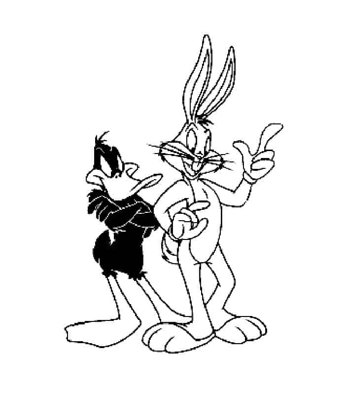 Looney Tunes Coloring Pages Daffy Duck