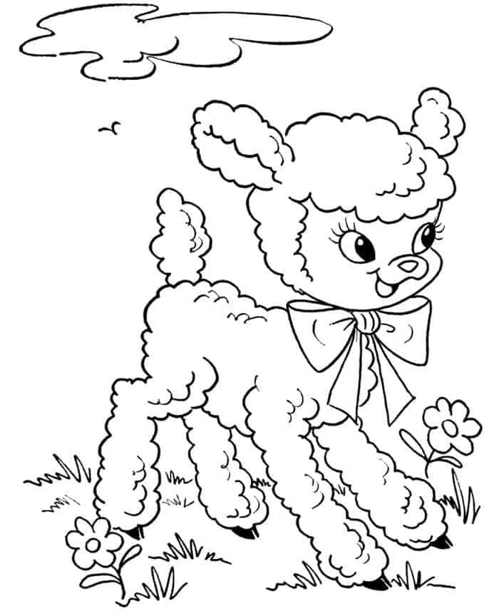 Lost Sheep Coloring Pages