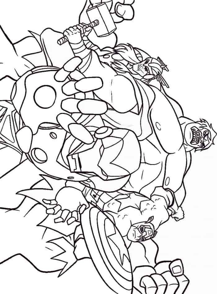 Marvel Avengers Coloring Pages