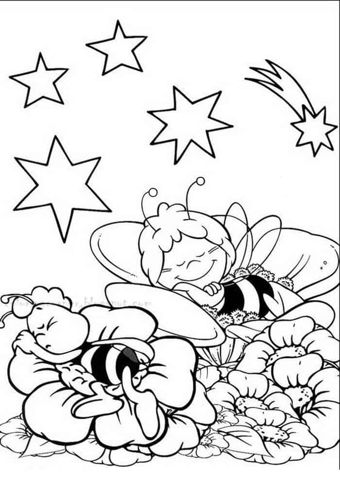 Maya The Bee Coloring Pages