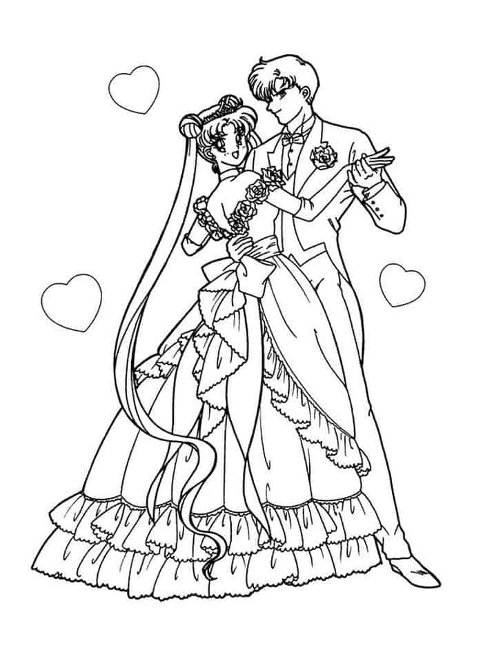 New Sailor Moon Coloring Pages