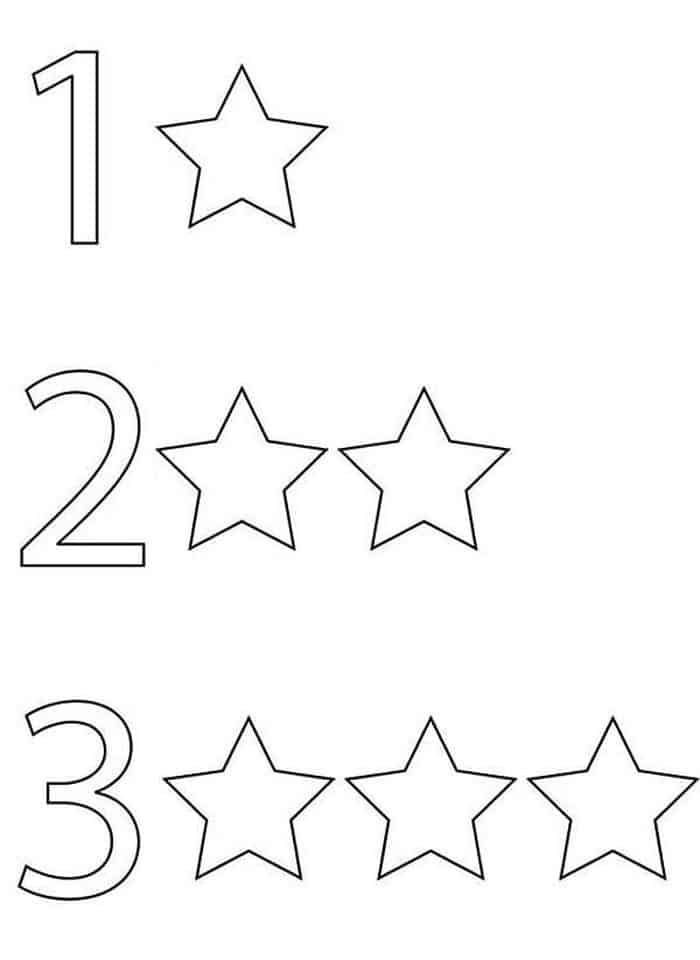 Number The Stars Coloring Pages