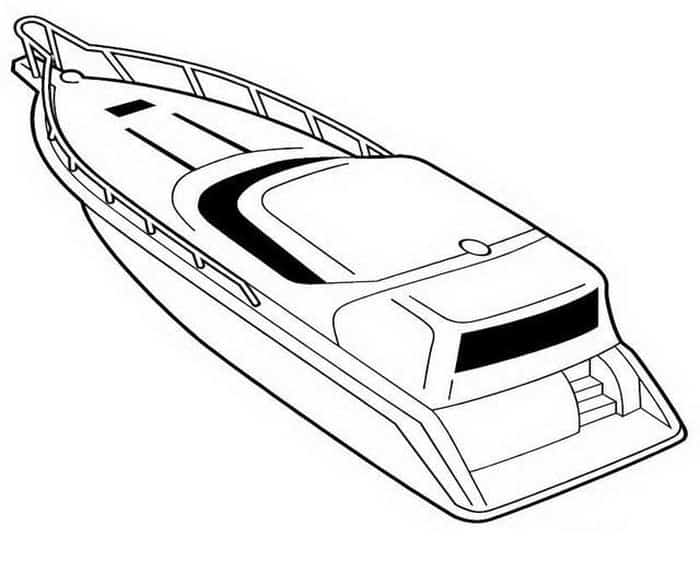 Ocean Boat Coloring Pages