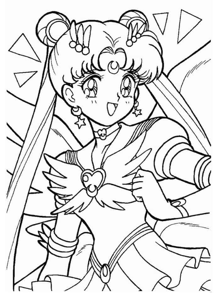 Online Sailor Moon Coloring Pages