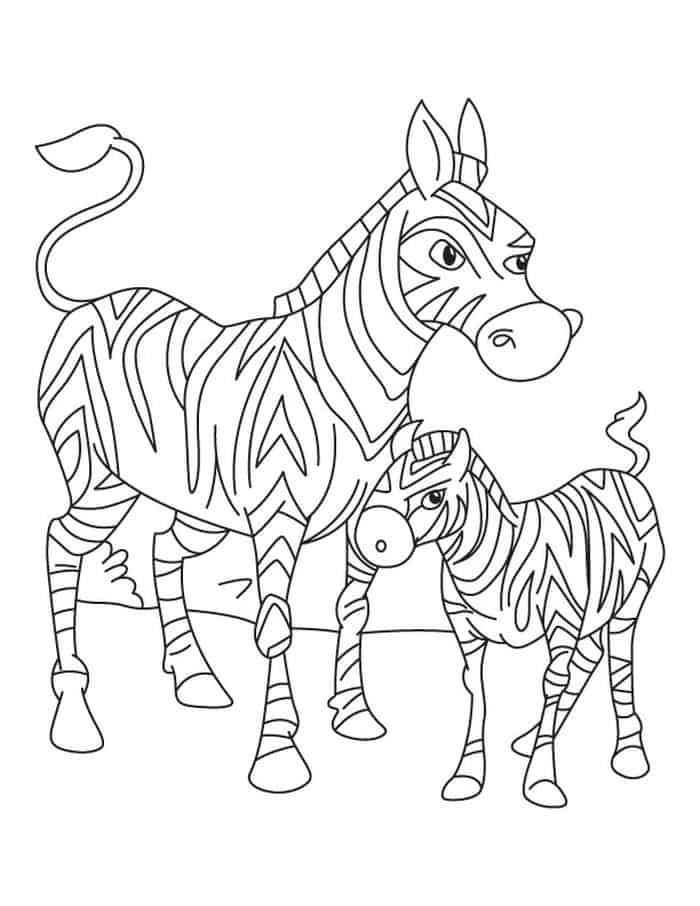 Palace Pets Coloring Pages Zebra