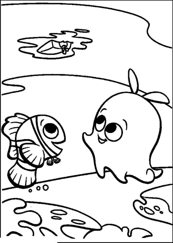 Pearl Finding Nemo Coloring Pages