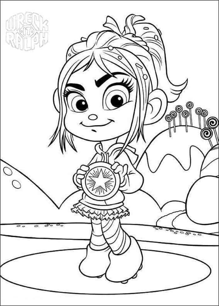 Penelope Wreck It Ralph Coloring Pages