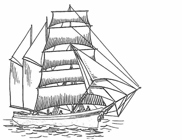 Pirate Boat Coloring Pages