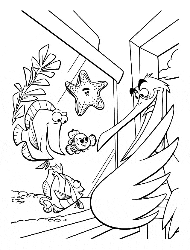Pixar Coloring Pages Finding Nemo