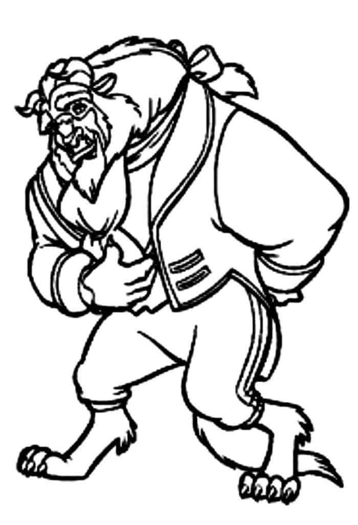 Printable Coloring Pages Beauty And The Beast