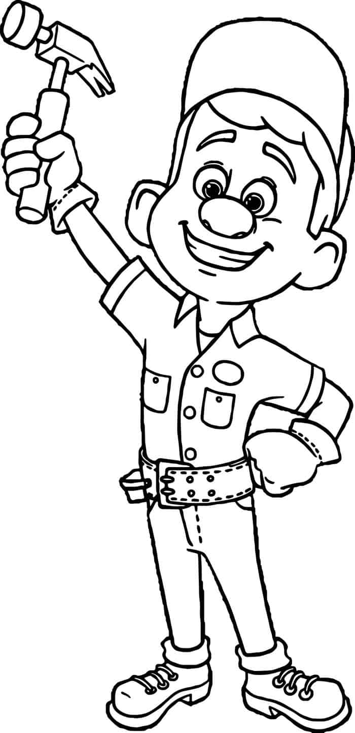 Printable Disney Coloring Pages Wreck It Ralph
