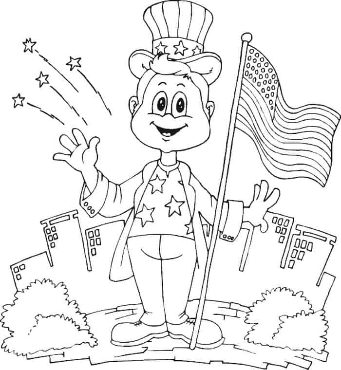 Printable Pictures Of The American Flag Coloring Pages