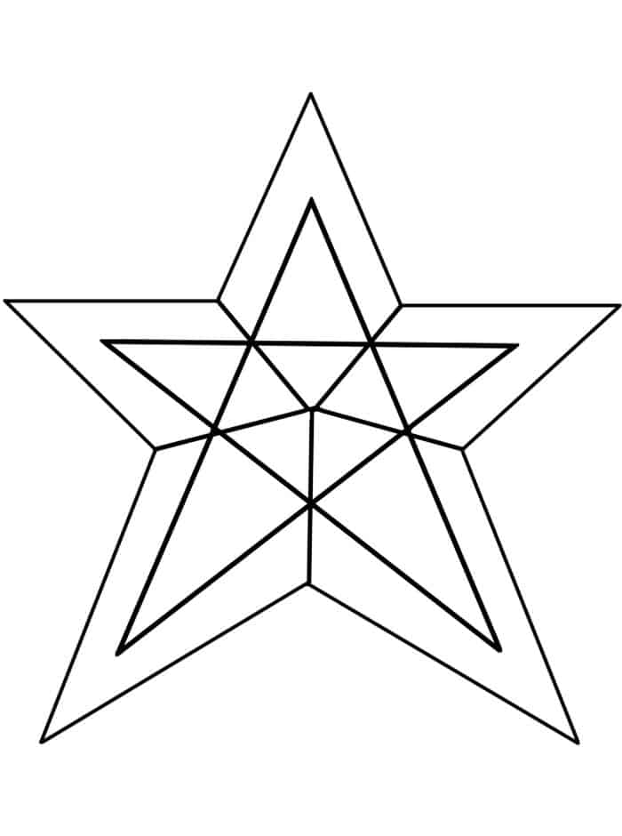 Printable Stars Coloring Pages