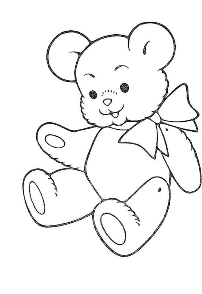Printable Teddy Bear Coloring Pages