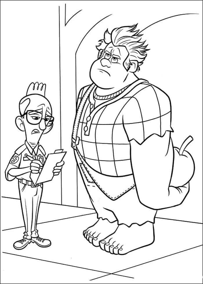 Printable Wreck It Ralph Coloring Pages
