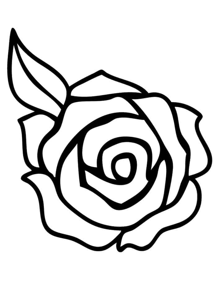 Rose Art Coloring Pages