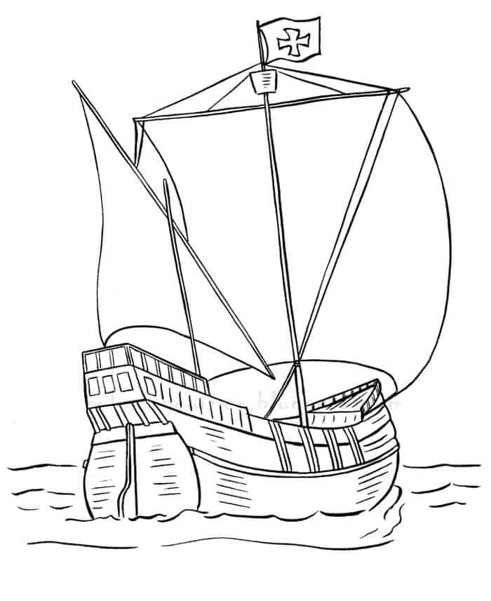 Sail Boat Coloring Pages