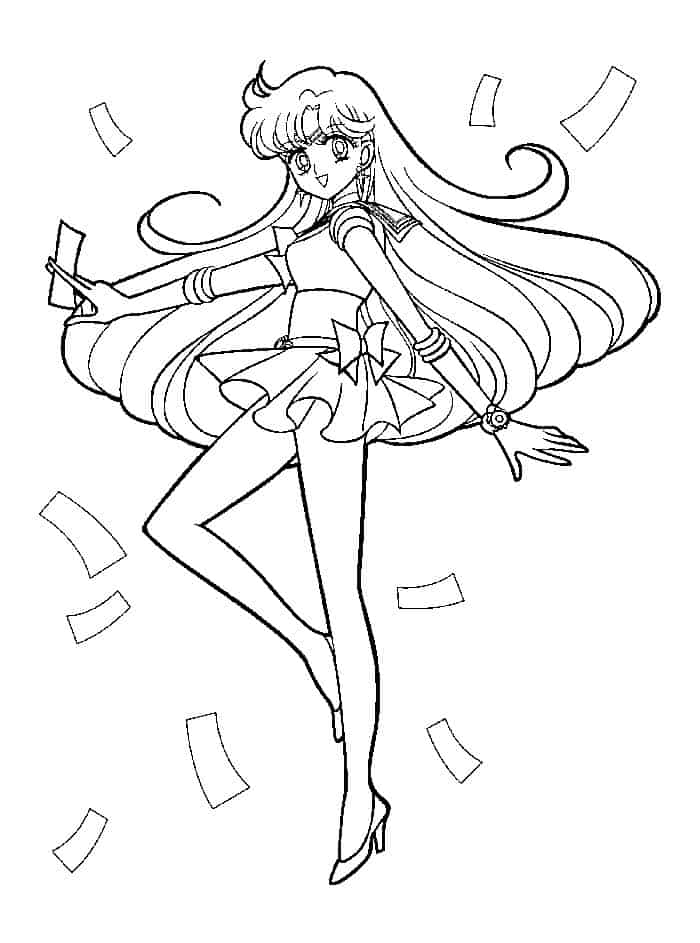 Sailor Moon Christmas Coloring Pages