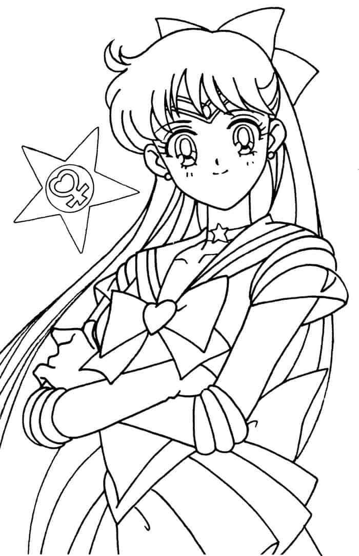 Sailor Moon Coloring Pages Venus