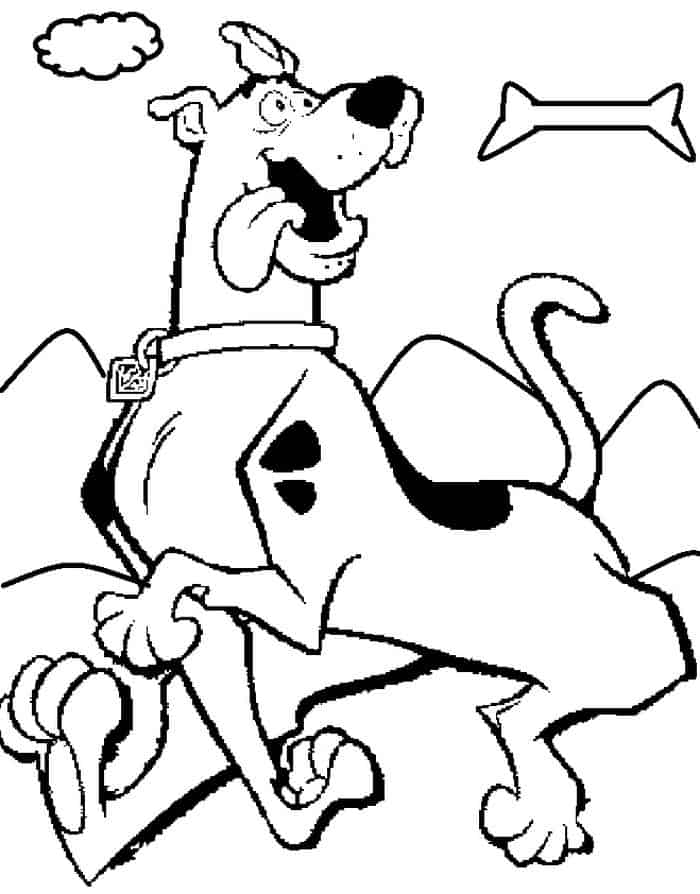 Scooby Doo Birthday Coloring Pages