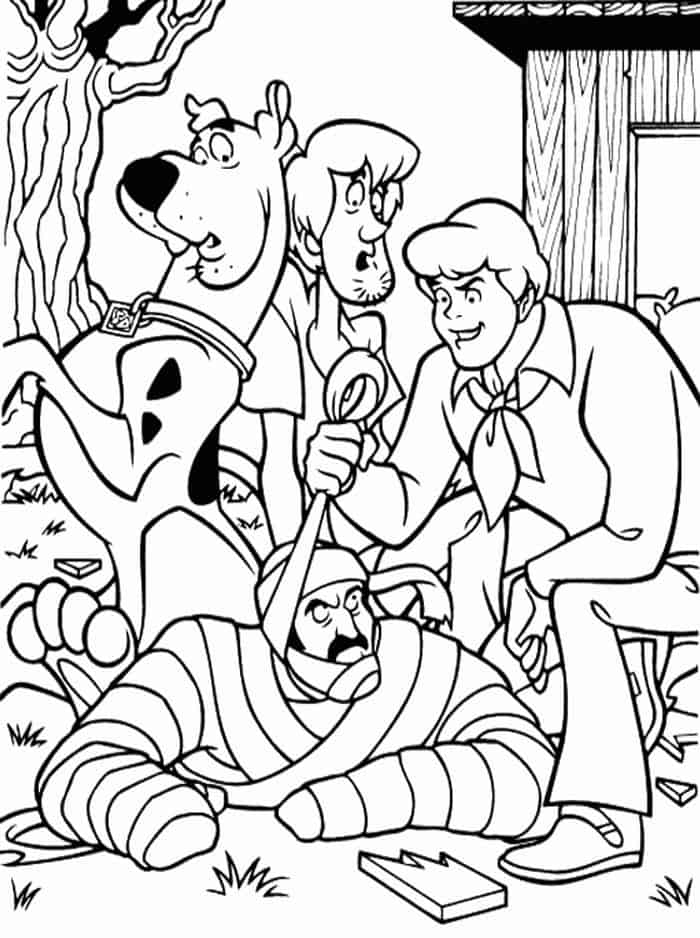 Scooby Doo Mummies Coloring Pages