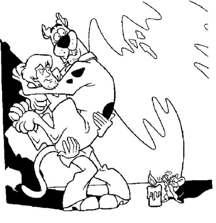 Scooby Doo Shaggy Coloring Pages