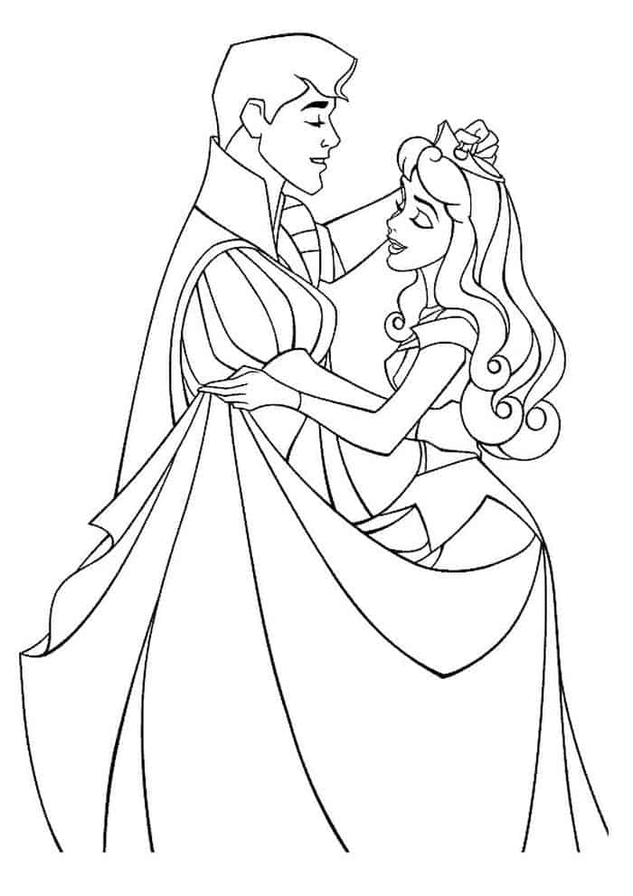 Sleeping Beauty Coloring Book Pages