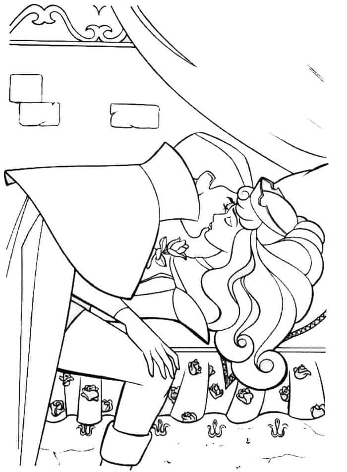Sleeping Beauty Coloring Pages Printable