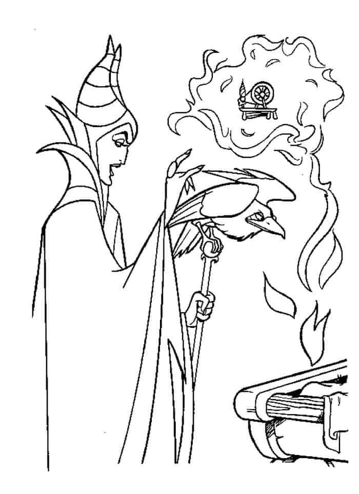 Sleeping Beauty Maleficent Coloring Pages
