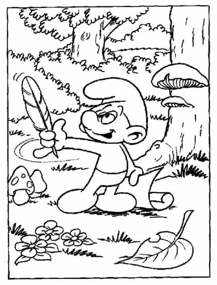 Smurfs Coloring Pages Free