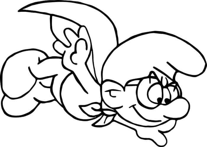 Smurfs Halloween Coloring Pages