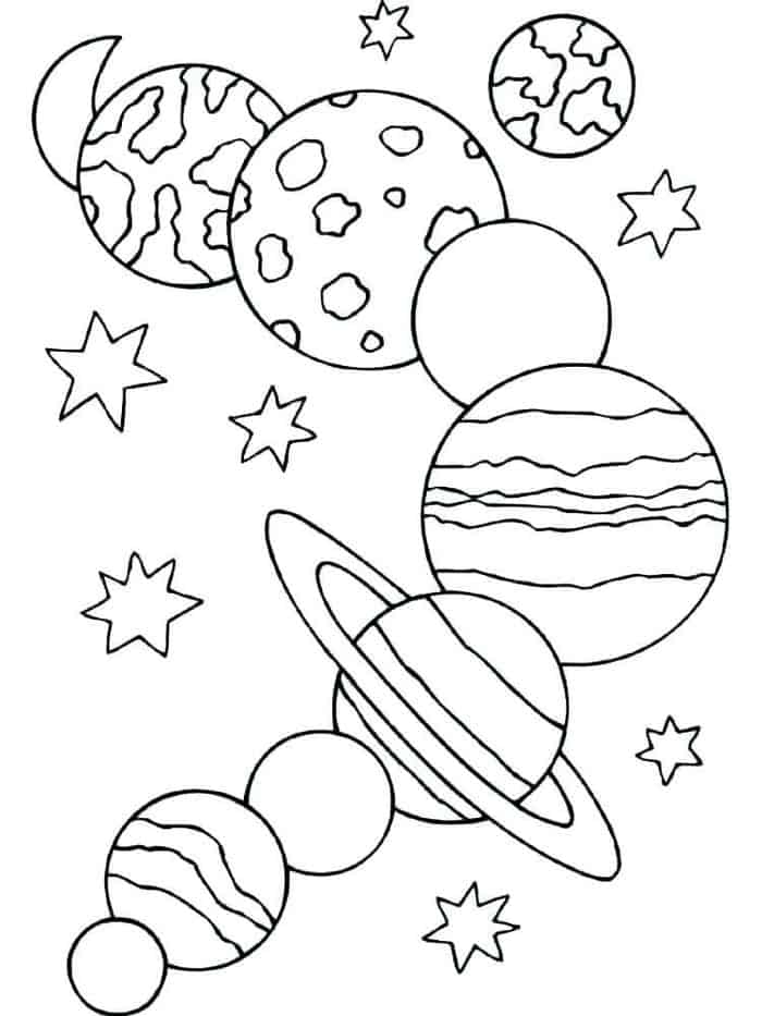 Solar System Coloring Pages Jpg