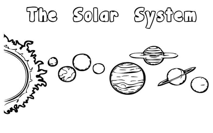Solar System Coloring Pages Size Differences