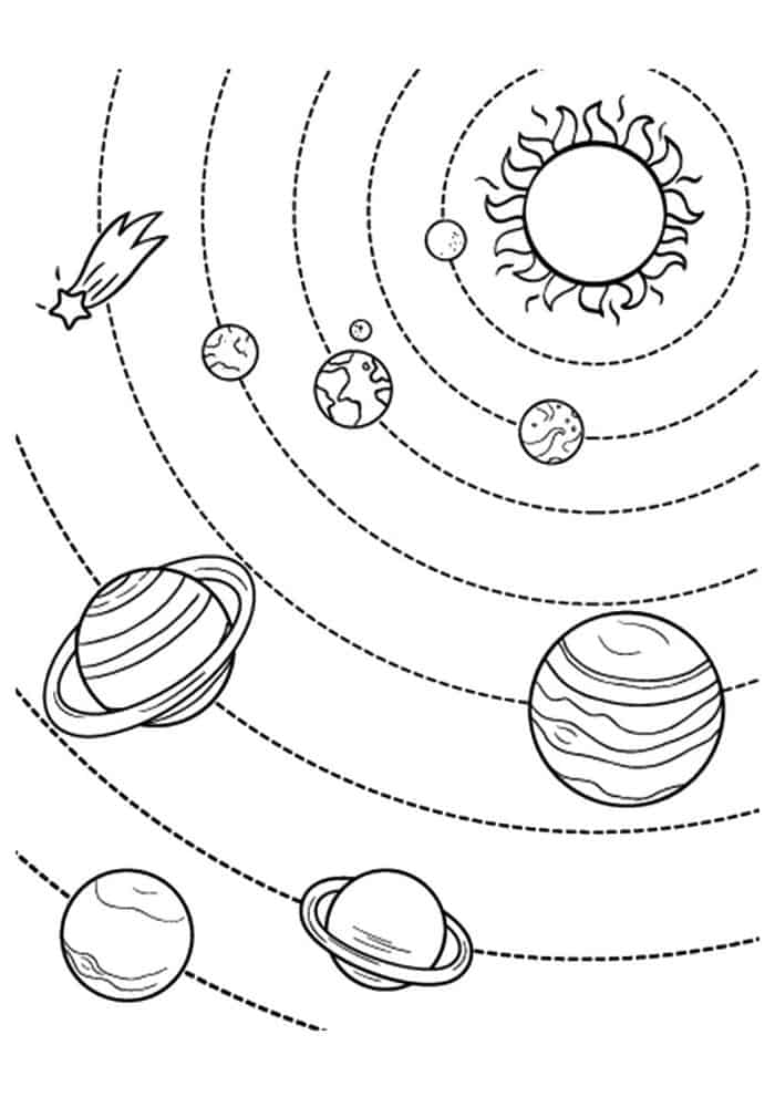 Solar System Free Coloring Pages