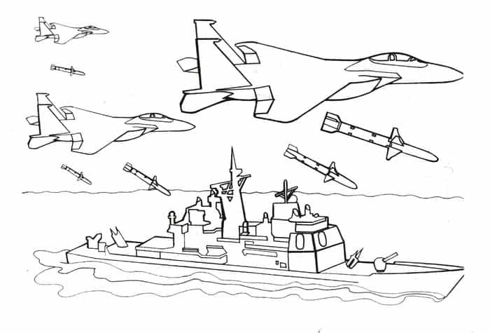 Solder Boat Coloring Pages