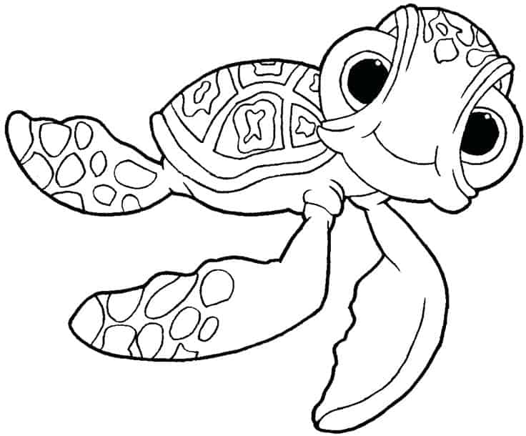 Squirt Finding Nemo Coloring Pages