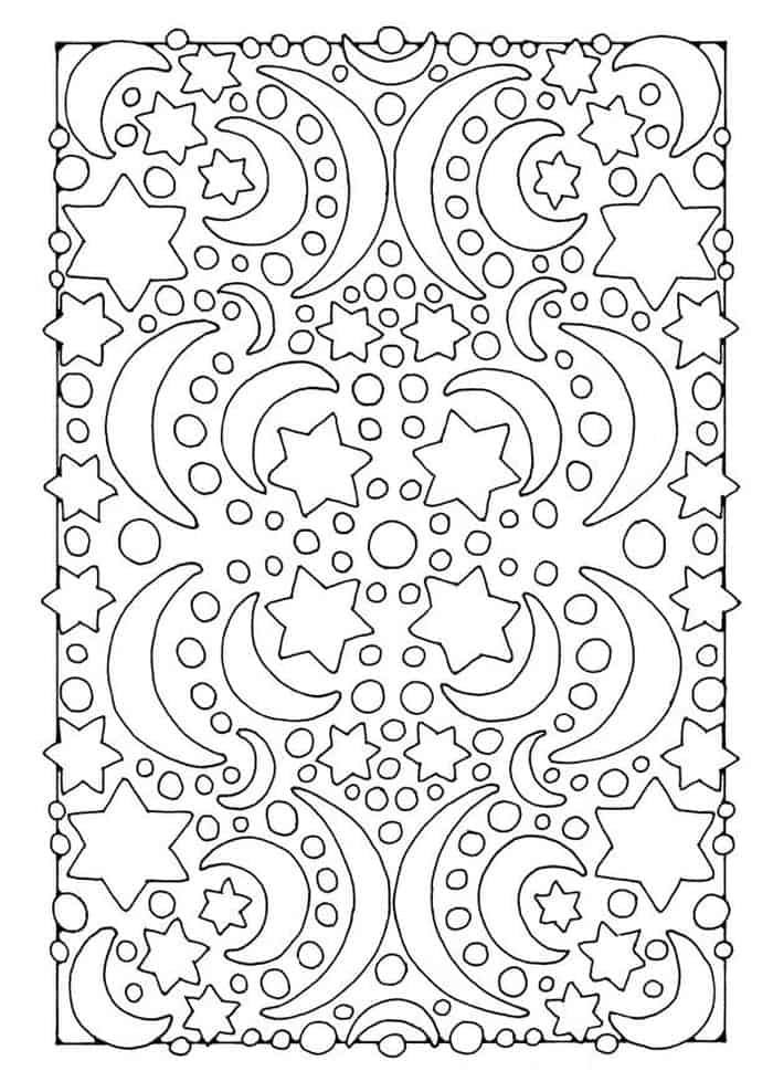 Stars Coloring Pages For Adults