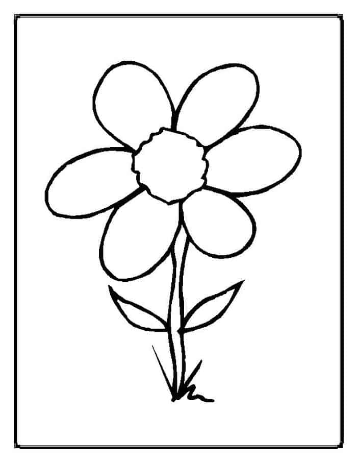 Sunflower Coloring Pages For Kiddies