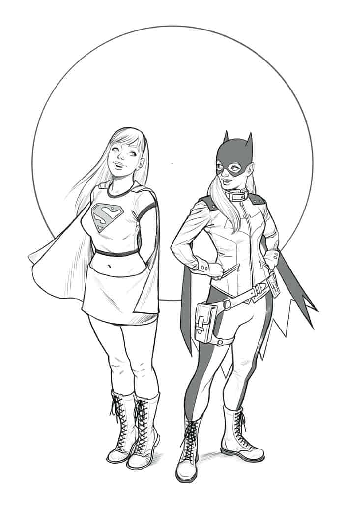 Supergirl And Friends Coloring Pages