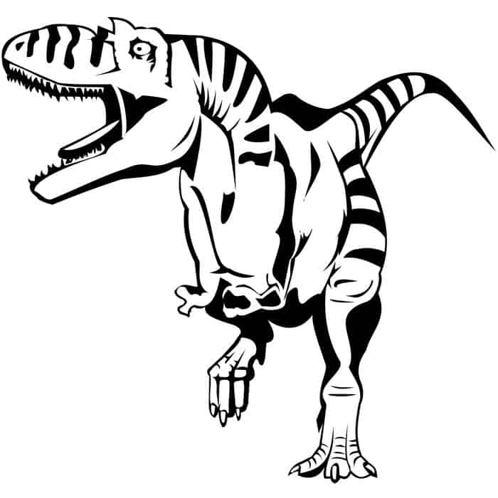 T Rex Dinosaurs Coloring Pages